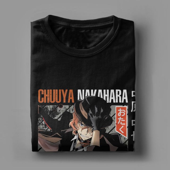 Bungo%20Stray%20dogs%20Dazai%20Osamu%20Nakahara%20chuuya%20T%20shirt%20men's%20100%25%20cotton%20T-shirt%20o%20neck%20tee%20shirt%20short%20sleeve%20clothing%20gift%20idea%20-%20Image%203