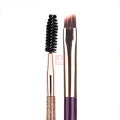 Eyebrow Brush,_Professional Dual Eye Brow Brush and Spoolie Brush Eyelash Comb Eyebrow Tool (Black). 