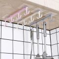 Kitchen Storage Rack Door Wardrobe Cabinet Hook Organizer Shelf Cup Holder Hooks Towel Hanger Bathroom Kitchen Organizer. 