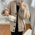 Cute Plush Bear Shoulder Bag For Women Cartoon Kawaii Cross-body Bag Women Girls Fashion Purses.