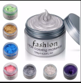 Pretty Cowry Hair Mud Wax Natural Grey Red Green Blue Purple Yellow White Fashion Hair Dye Coloring Material.