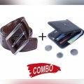 Multicolour High Quality Artificial Leather Belt And Wallet Combo For Men - Belt.