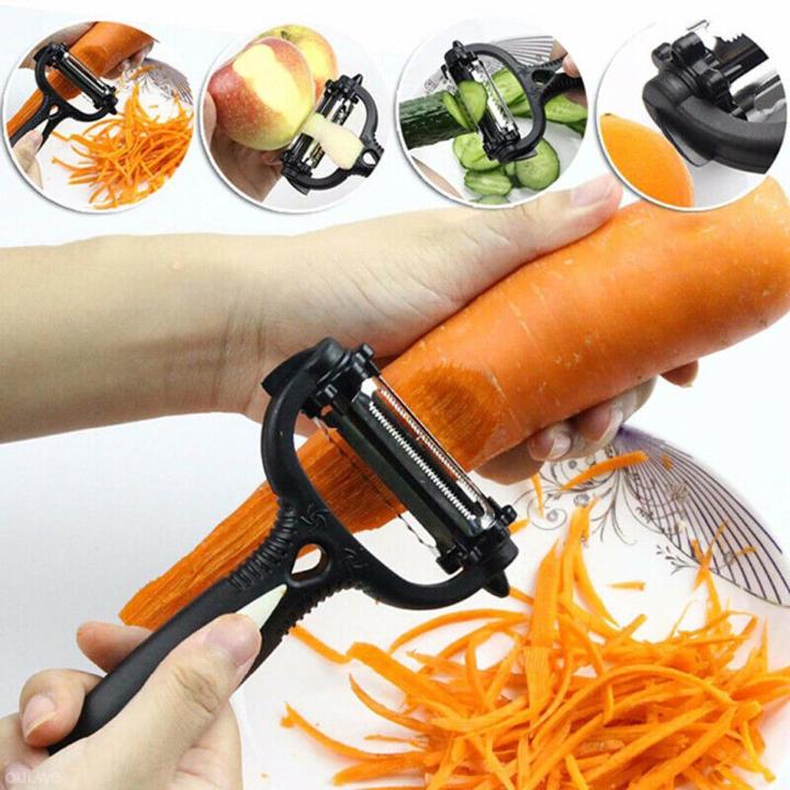 Multifunctional 360 Degree Rotary Kitchen Tool Vegetable Fruit Potato Carrot Peeler Grater Turnip Cutter Slicer Melon Gadget