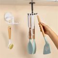 Rotating Kitchen Storage Rack Kitchen Utensils Organizer Hooks Spatula Spoon Knife Rack Kitchen Accessories. 