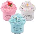 Slime Set with 4-Pack Butter Slimes Soft Slime Toys Safe Color Toys Super Soft and Non-Stick DIY Surprise Slimes.