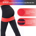 3 PCS Sports Exercise Resistance Loop Bands Set Elastic Booty Band Set for Yoga Home Gym Training. 
