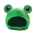 Cute Plush Frog Hat, Winter Scarf Cap, Ears Winter Ski Hat, Full Headgear Novelty Party Dress up Cosplay Costume, Green.