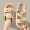New Sandals Mute Cushioned Shoes Slope Thick Platform Comfortable Buckle Fashion Women Shoes Beach Travel Slides Shoes Female Superman.