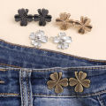 Jeans Button Adjustable Clips for Pant Skirts Waist Tightener Buckle Snap Button Adjuster Pants Pin Retractable Button. 
