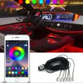 Car LED Strip Lights LED Multicolor RGB Car Interior Lights,5 in 1 with 236 inches Fiber Optic Ambient Lighting Kits. 