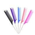 【Daily Necessities For Anyone Store】Metal Pin Anti-static Style Rat Tail Comb Hairdressers Hair Styling Tool. 