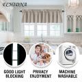Durable Curtain Valance 2pcs Valance Curtain Light Blocking Modern Elegant Solid Color Black Coating Living Room Bedroom Window Top Cover Home Supplies Curtain Valance with Blackout Coating. 