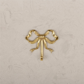 4 Pack Gold Bow-Knot Hooks Brass Bow Wall Hooks.