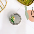 Temperament, diamond-encrusted bracket, flat telescopic air cushion, DIY Internet celebrity mobile phone buckle, desktop mirror, ring buckle, light luxury, niche. 