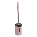 Toilet Brush Soft Non-Slip Cleaning Brush Wall Hanging Super Decontamination Bathroom Cleaning Tool White Durable. 