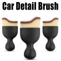 【Exclusive】 1Pc Arc Car Interior Cleaning Soft Brush Dashboard Air Outlet Gap Dust Removal Detailing Brush for Auto Maintenance Cleaning Tool. 
