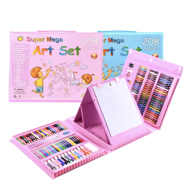 Super%20Mega%20208-Piece%20Kids%20Art%20Set%20with%20Paints,%20Crayons,%20Markers%20-%20High-Quality%20Art%20Supplies%20for%20Drawing%20and%20Painting%20-%20Image%203