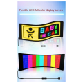 Car LED Screen Signage Flexible Display Scrolling Information Advertising Light Board Rear Window Animation Panel,A Parts Accessories.