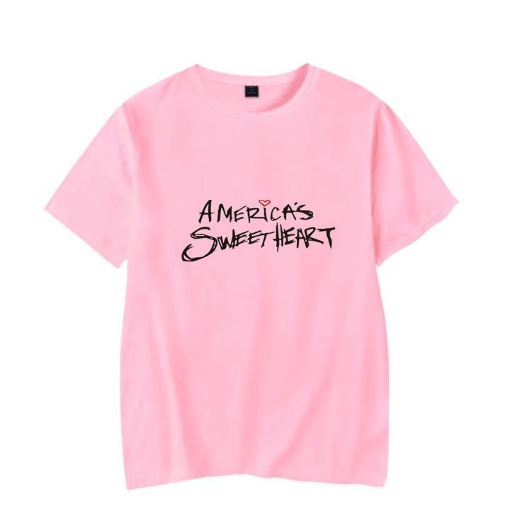 Lil Huddy America's Sweetheart Merch T Shirt Men Short Sleeve Women Funny T Shirt Unisex Harajuku Tops