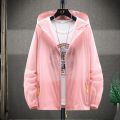Sun Protection Clothing Men's Ice Silk Breathable Jacket Summer UV Protection Quick-Drying Wind Shield Jacket Sunshade Fishing Sun-Proof Clothes. 