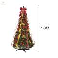 Foldable Christmas Tree 6 ft Tree for Indoor Office Decor. 