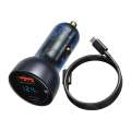 Baseus 65W Car Charger Suit with Type-C Cable - Black.
