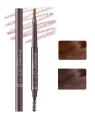 Waterproof Natural Makeup Double Heads Automatic Eyebrow Pencil Long Lasting Eyebrow Brush.
