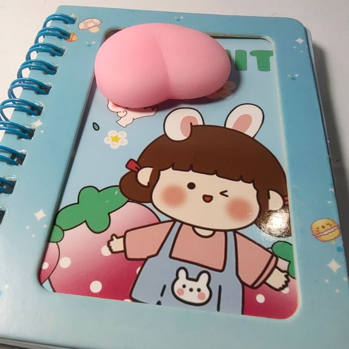 IR%20Stationeries%20graphic%20spiral%20mini%20pad%20with%20ruling%2065%20pages%20and%20peach%20silicon%20toy%20-%20Image%204