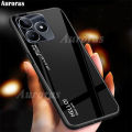 For Realme C63 Phone Case Gradient 9H Tempered Glass Protector Colorful Soft Edge for Realme C61 Cover Casing HP. 