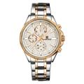 NAVIFORCE NF9089 Two-Tone Stainless Steel Chronograph Watch For Men - Silver & Rose Gold. 