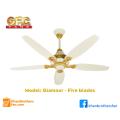 GFC ceiling fan, Model: Glamour, 5 blades, Five blades GFC fan, Made in Pakistan. 
