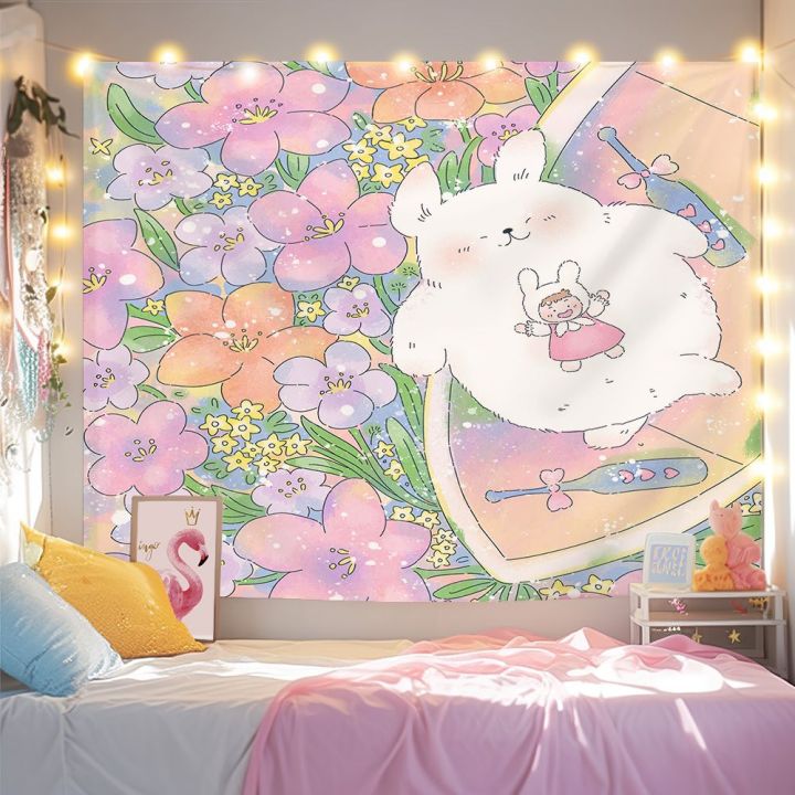Cute%20Cartoon%20CureinsWind%20Xiaohongshu%20Bedroom%20Background%20Cloth%20Wall%20Cloth%20Live%20Tapestry%20Bedspread%20Decorative%20Canvas%20-%20Image%208