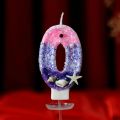 Princess Birthday Mermaid Pearl Candle Cake Topper Decor Girl 1 2 3 4 5 6 7 8 9 Year Old Wedding Dessert Cupcake Baking Supplies.