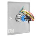 Door Exit Release Push Button Switch Indicator LED Light Stainless Steel 86 Type. 