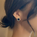 Female Ear Stud Sweet Geometry Button Stud Ear Ring. 