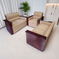 S-340 Malaysian Process Wood Box Sofa - 5 Seated. 