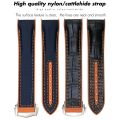 Rubber Leather Compound Watchband Fit for Omega Planet Ocean Seamaster 300 19mm 20mm 21mm 22mm Silicone Nylon Sports Watch Strap.