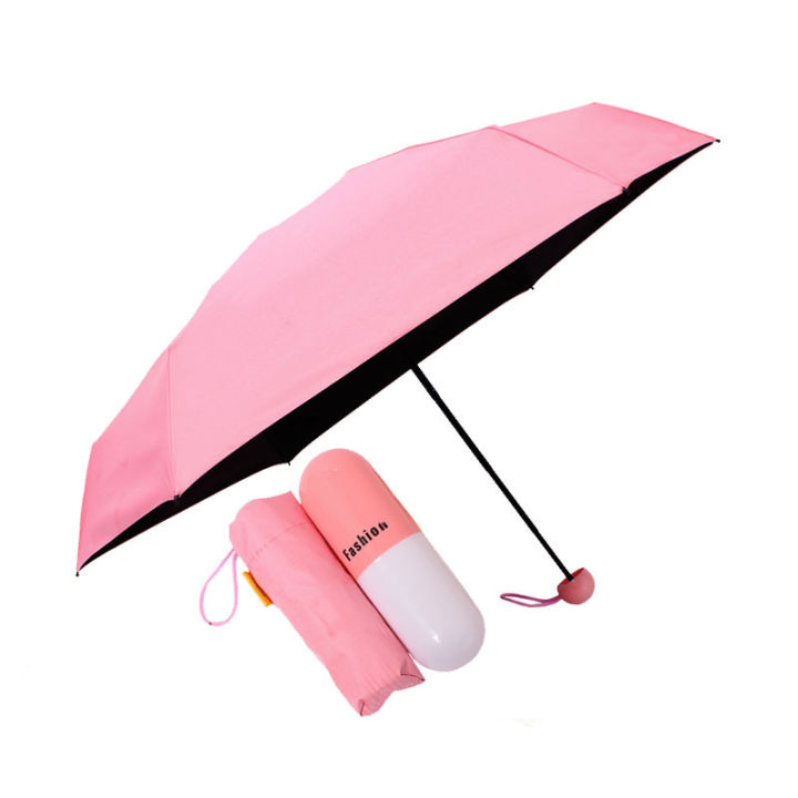 CAPSULE UMBRELLA- ANTI-UV MINI FOLDING PORTABLE,Fashionable Cute Capsule Umbrella- Multicolor