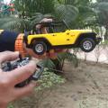 Remote Controlled (rc) Rechargeable Wrangler Model Jeep Toy Car for Kids 1:22.
