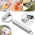 Stainless steel Multi-function vegetable Peeler&amp Julienne Cutter Julienne Peeler Potato Carrot grater kitchen Tool. 