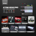 FANTECH MK922 ATOM HE68 PRO Wireless Gaming Mechanical Keyboard RETRO Beige.