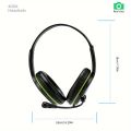 400AB Computer Game Headphones, Head-mounted Wired Headphones With Microphone, Desktop Notebook Wired Control Gaming Headphones. 