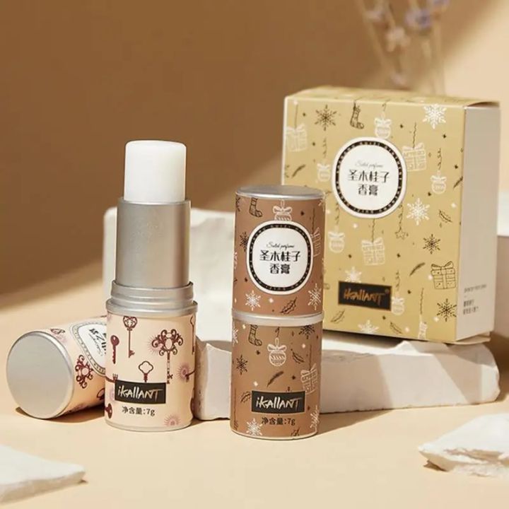 Solid Perfume Balm Long Lasting Eau De Parfum Niche Portable Solid Perfume Deodorant Fragrance Beauty Makeup