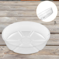 10 Pack Plant Saucers Drip Tray 6 Inch Clear Plastic for Indoor Plants, Plant Drip Tray for Pots. 