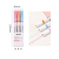 New Panda Online 3/6 Color Line Pen Art Marker Linear Color Pen Diary Journal Drawing Pen. 