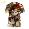 Classic Anime Beyblade Burst 3D Graphic T Shirts Mens Clothes Cartoon Print Chilren Casual Unisex Funny Short Sleeve T-Shirt Top.