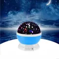 Rotating Dream Projector Lamp Starry Night Light Colorful Starry Sky Lamp -blue. 