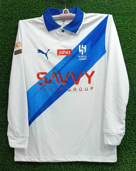Al Hilal Jersey - Full Sleeve Collar al-hilal Jersey for Man - Football Jersey
