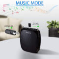 SHIDU Class D Voice Amplifier Wired Microphone Mini Audio Portable Speaker Natural Stereo Sound Loudspeaker for Teacher(Black).