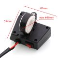 Waterproof Motorcycle 5V 3.1A Dual USB Charger & Blue Voltage Display.